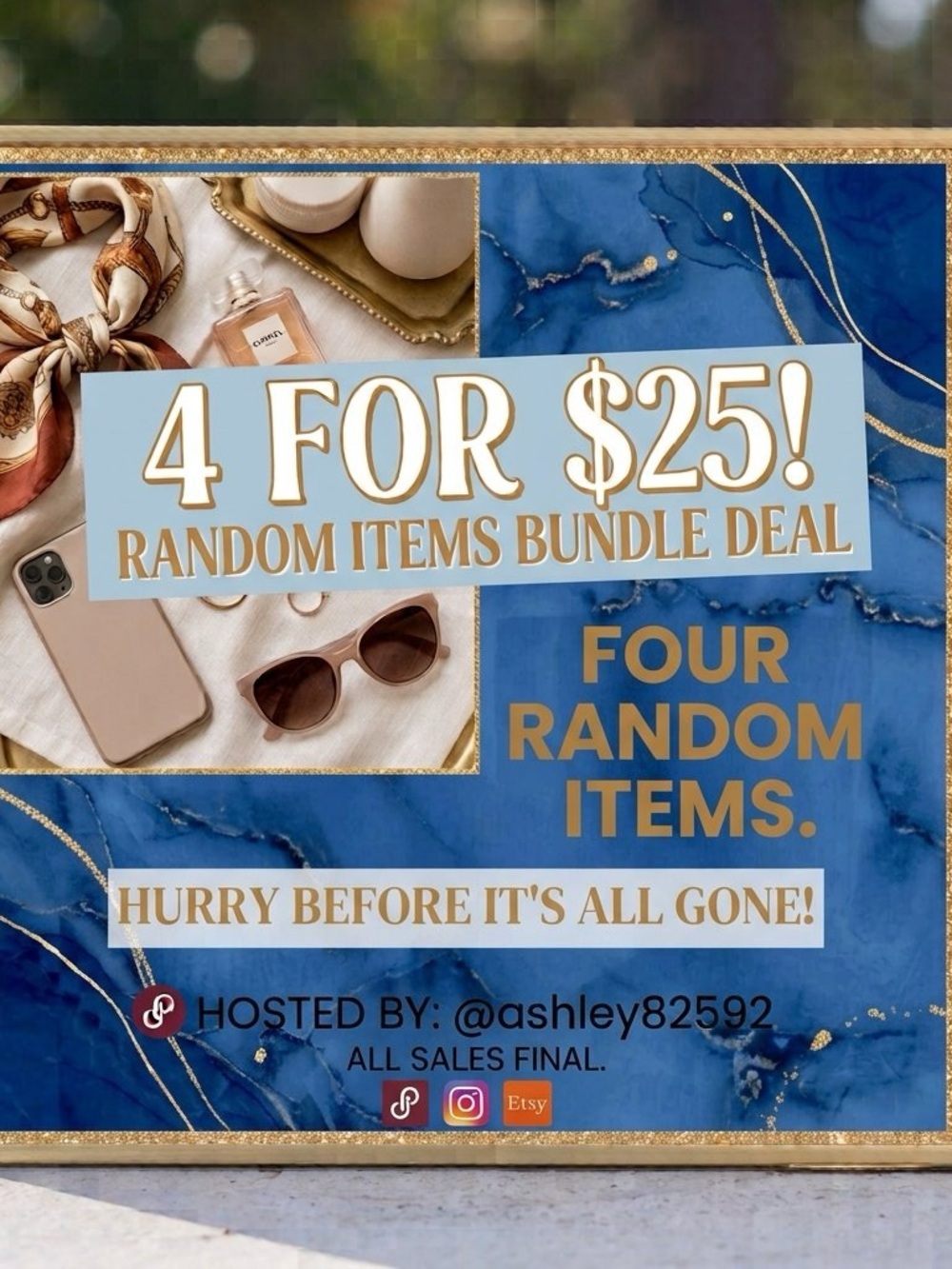 4 for $25 Random Items Bundle - Blue & Gold Promotion